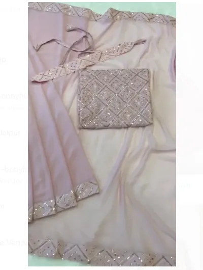 1 Minute Ready to Wear Lavender Sari UK Next Day