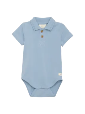 (215180) Body SS Polo - Dusty Blue