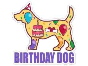 3" Sticker - Birthday Dog