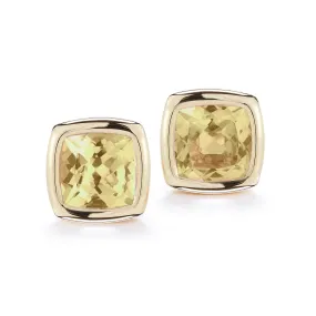 A & Furst - Gaia - Stud Earrings with Citrine, 18k Yellow Gold