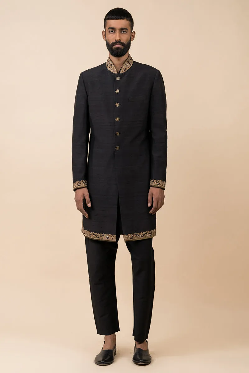 Achkan With Embroidery Highlights