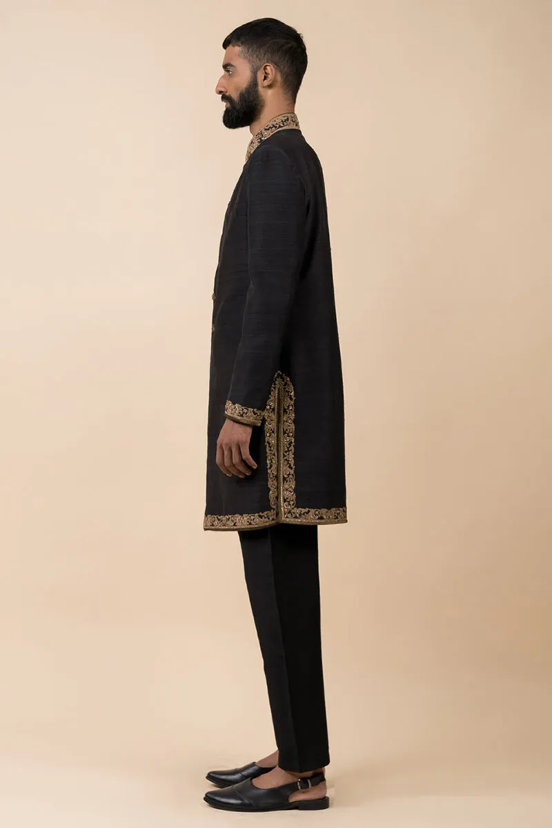 Achkan With Embroidery Highlights