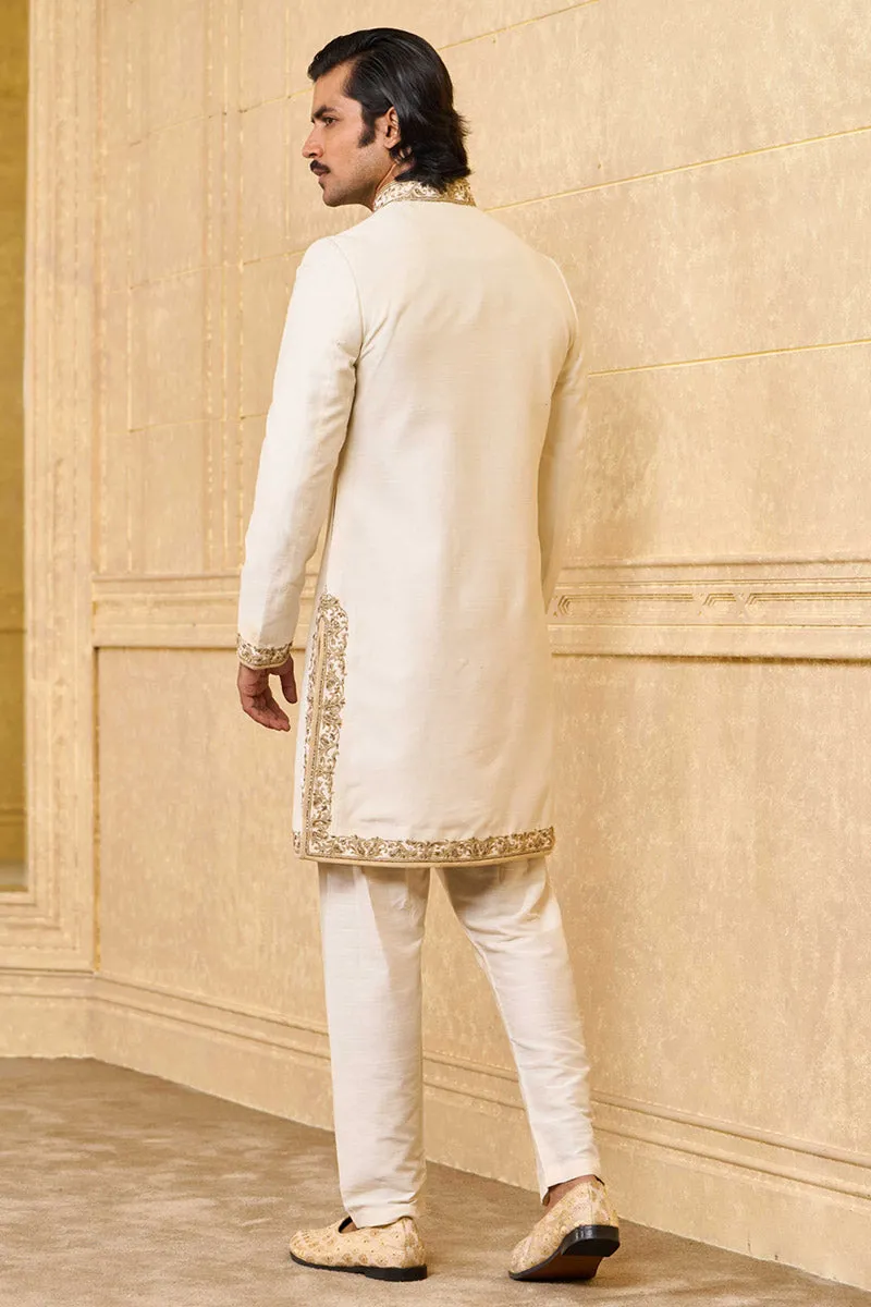 Achkan With Zardozi Embroidery Highlights