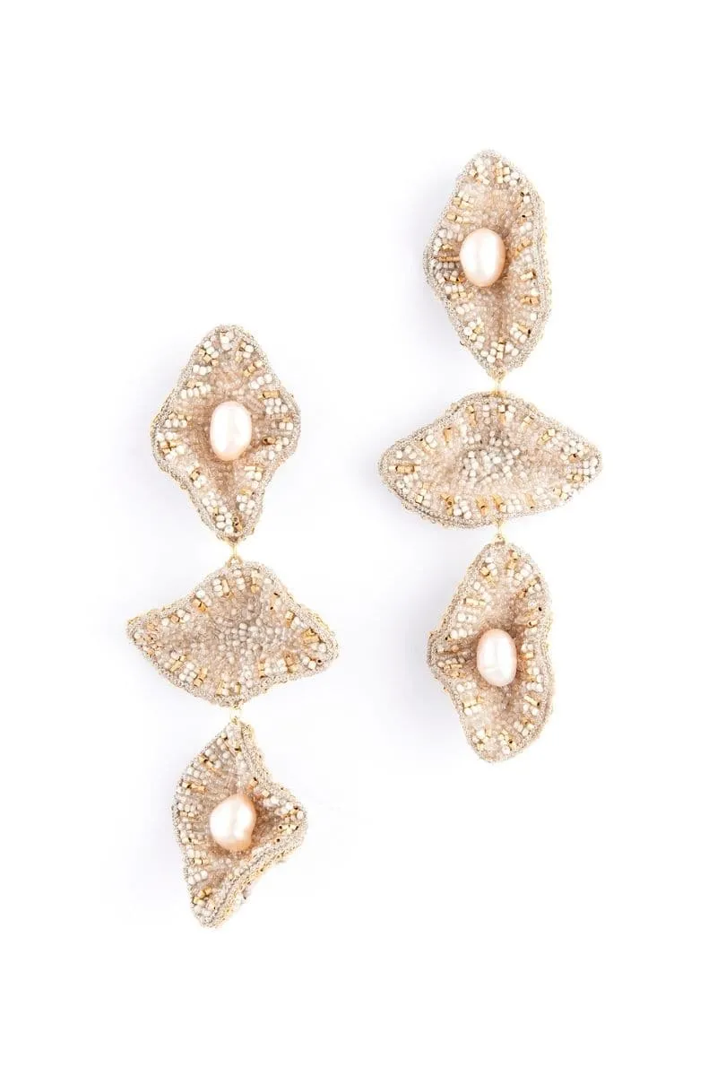 APHRODITE BEIGE EARRINGS