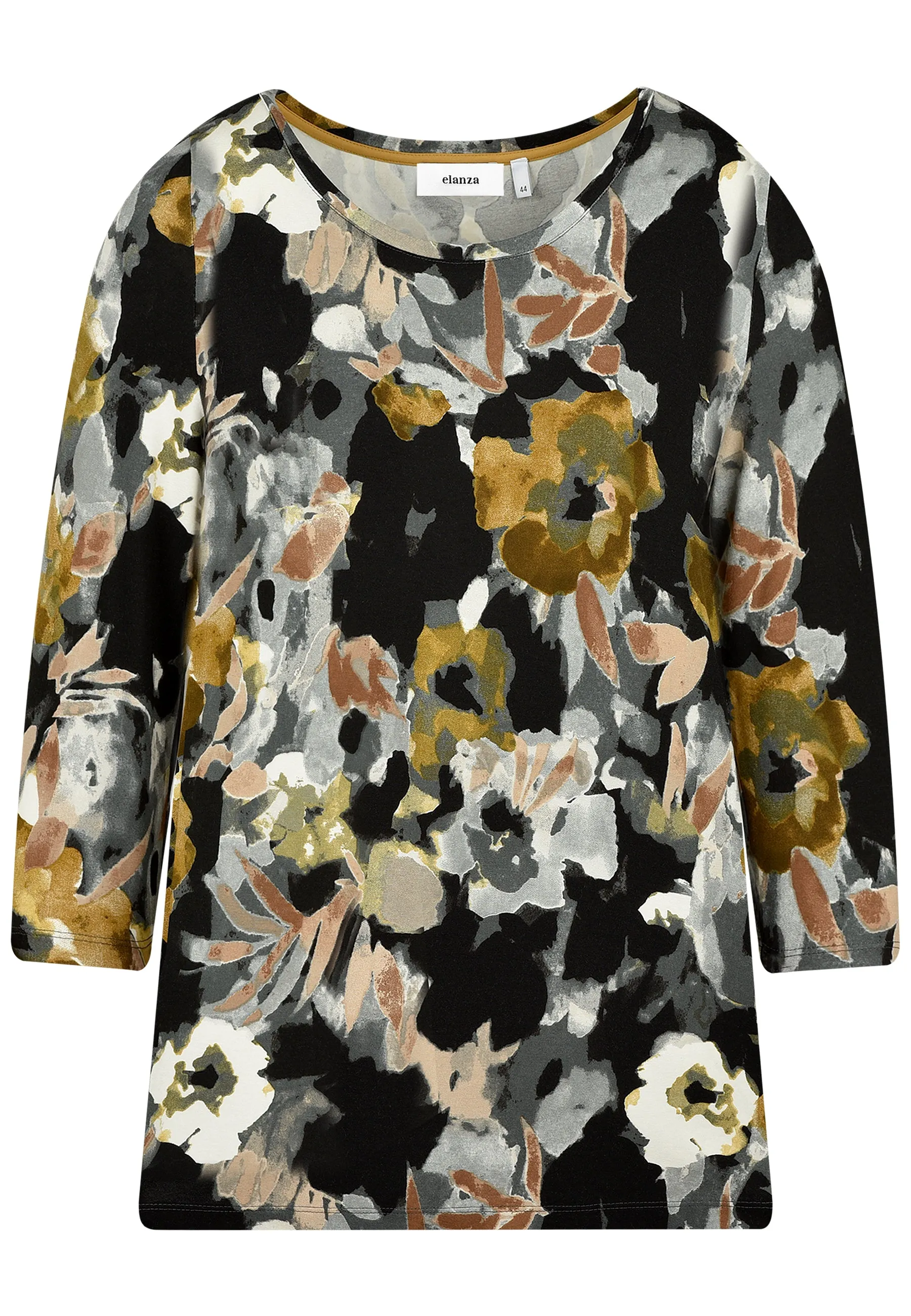 Autumn Night Abstract Print Top