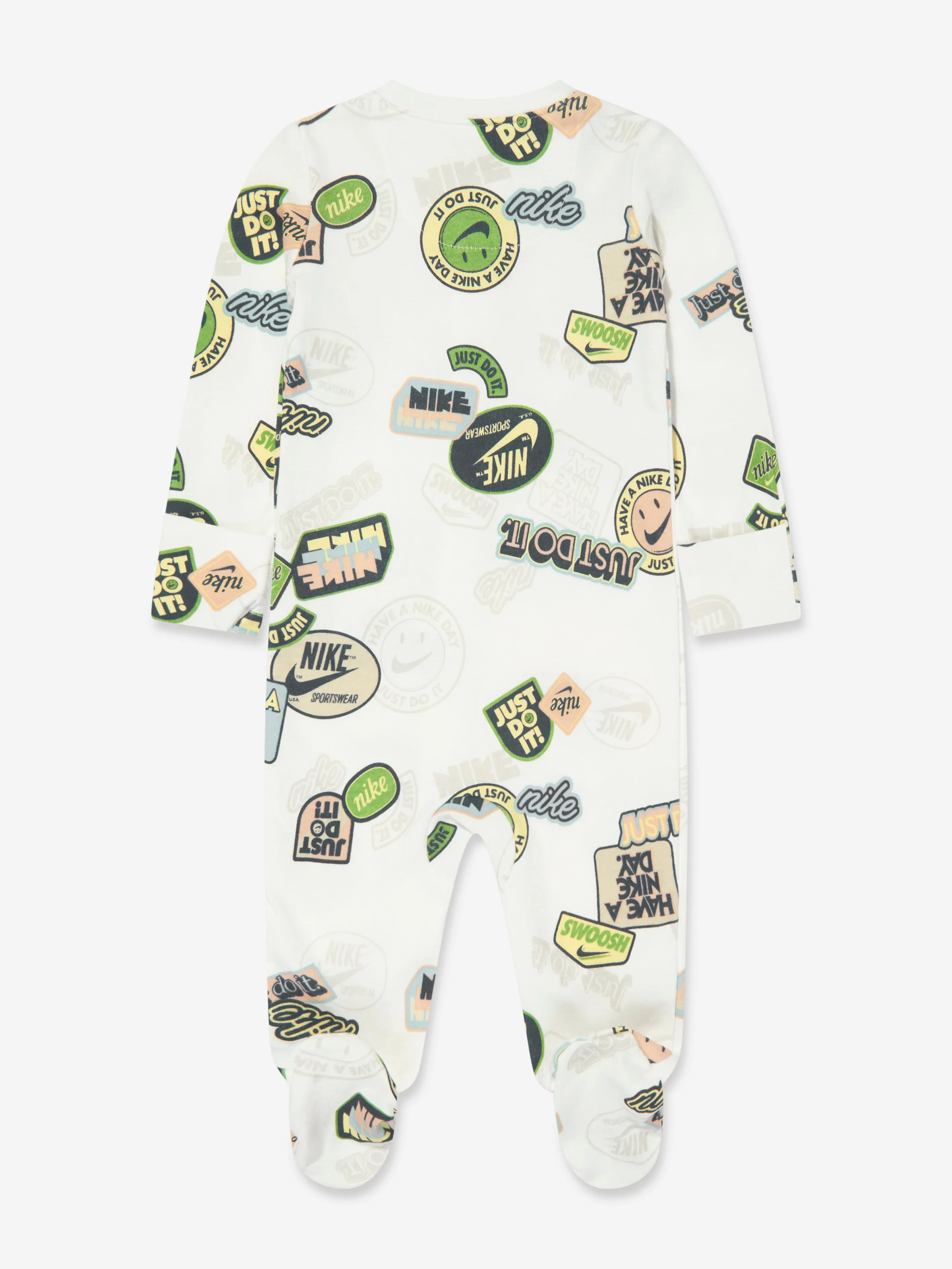 Baby Boys AOP Babygrow in Ivory