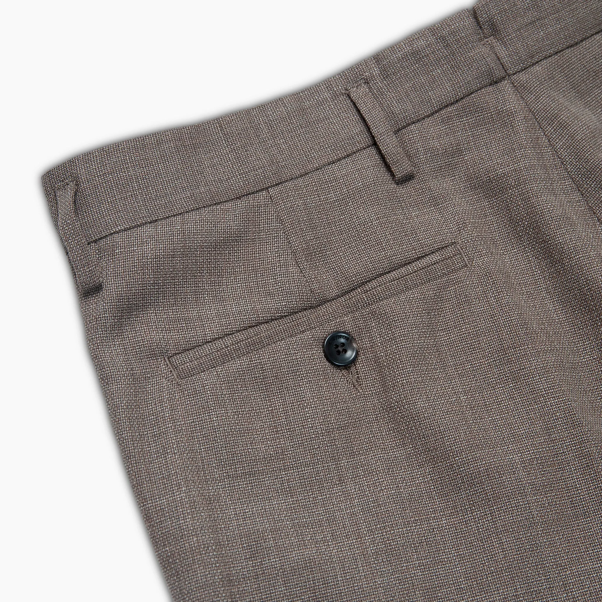 Bazile Non Folded Bermuda Luxury Hopsack Wool