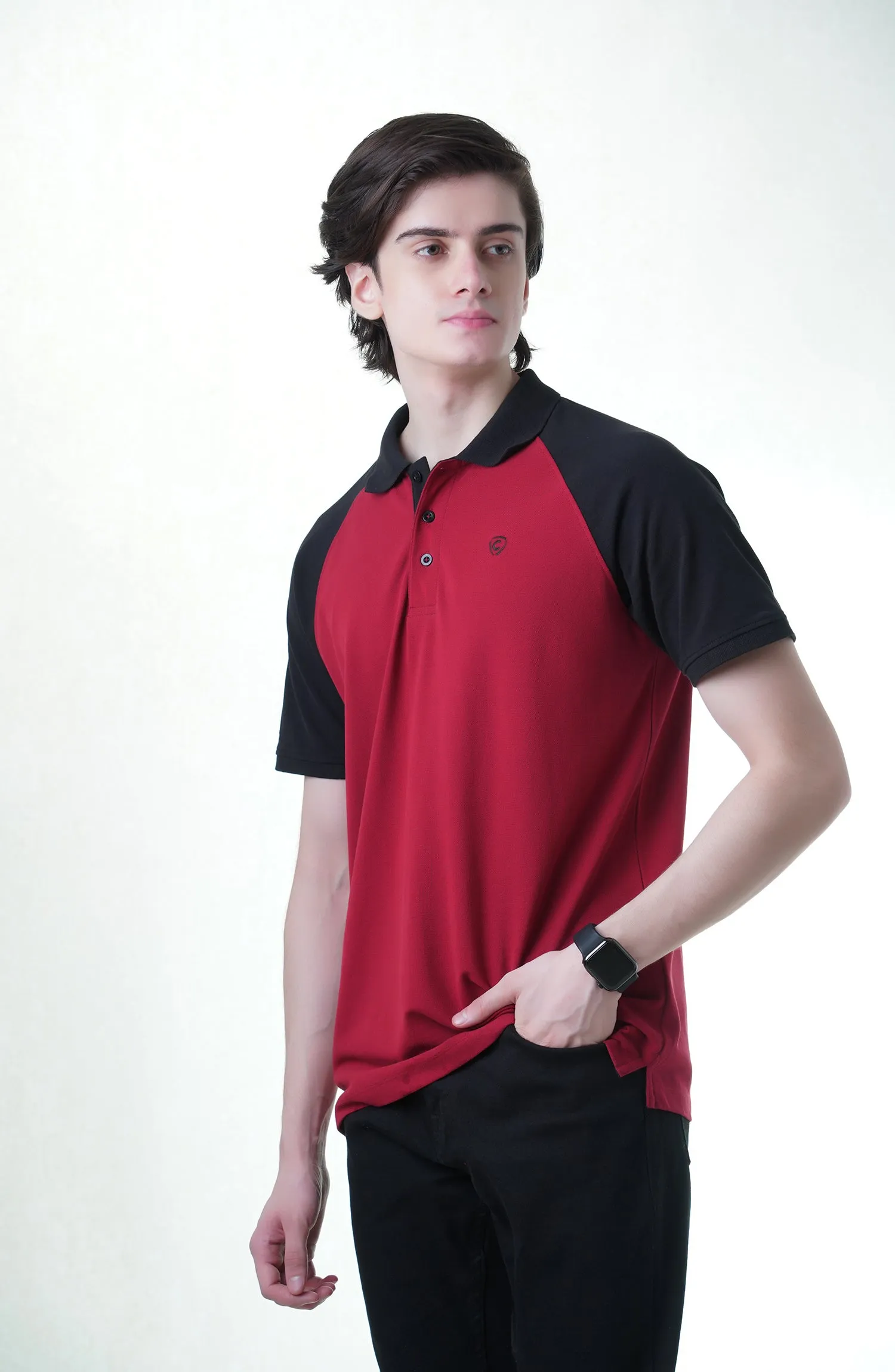 Black Cross Polo Shirt