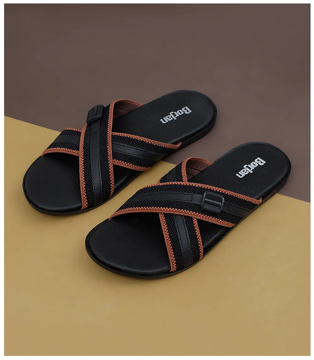 BM4609-BLACK-Men Slipper