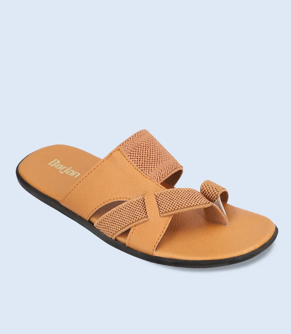 BM4729-TAN-Men Chappal