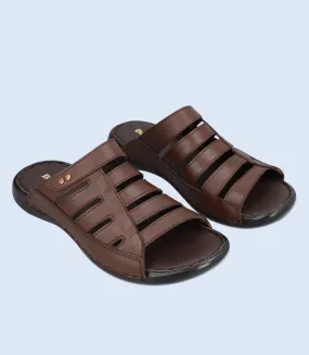 BM5669-COFFEE-Men Slipper