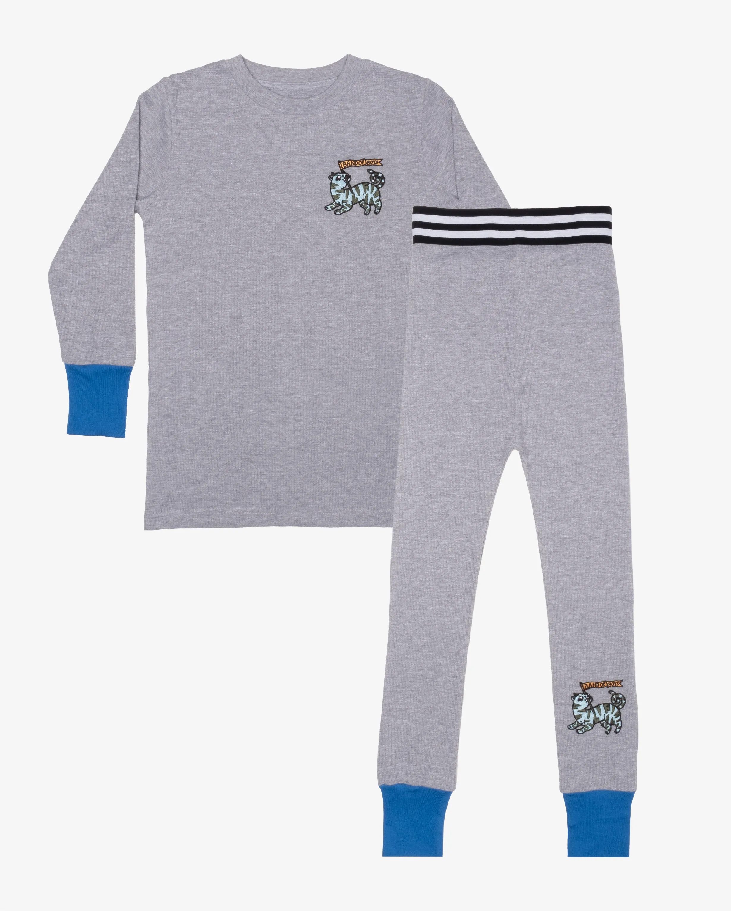 BOB Tiger Waffle Grey Marle PJ's