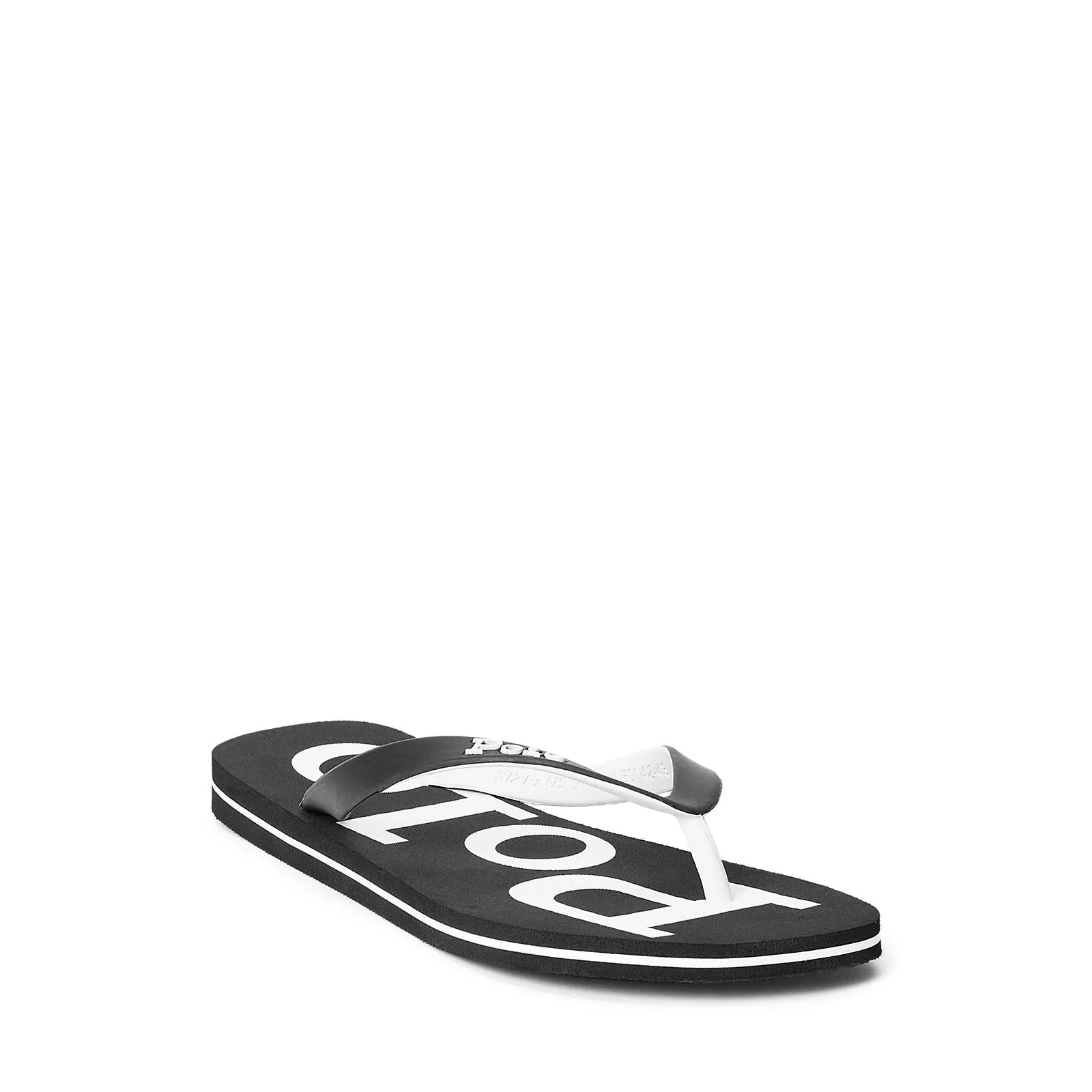 Bolt Flip Flops/Thongs - Black & White