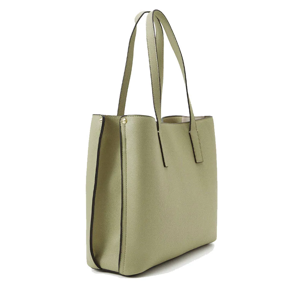 Borsa Donna a Spalla Shopper GUESS Linea Meridian colore Sage