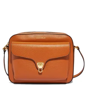 Borsa Donna a Tracolla Chiusa con Zip COCCINELLE in Pelle linea Beat Soft Medium colore Caramel