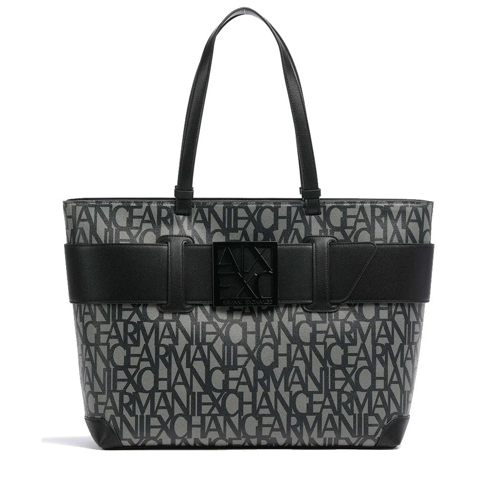 Borsa Donna Shopper a Spalla ARMANI EXCHANGE Colore Beige - Nero