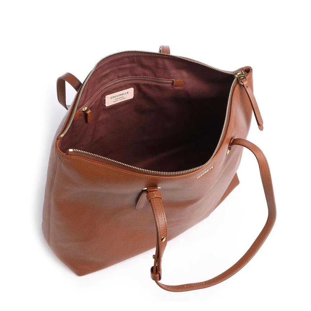 Borsa Shopping COCCINELLE Linea Lea in Pelle Brule