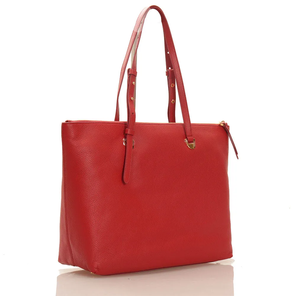 Borsa Shopping COCCINELLE Linea Lea in Pelle Ruby