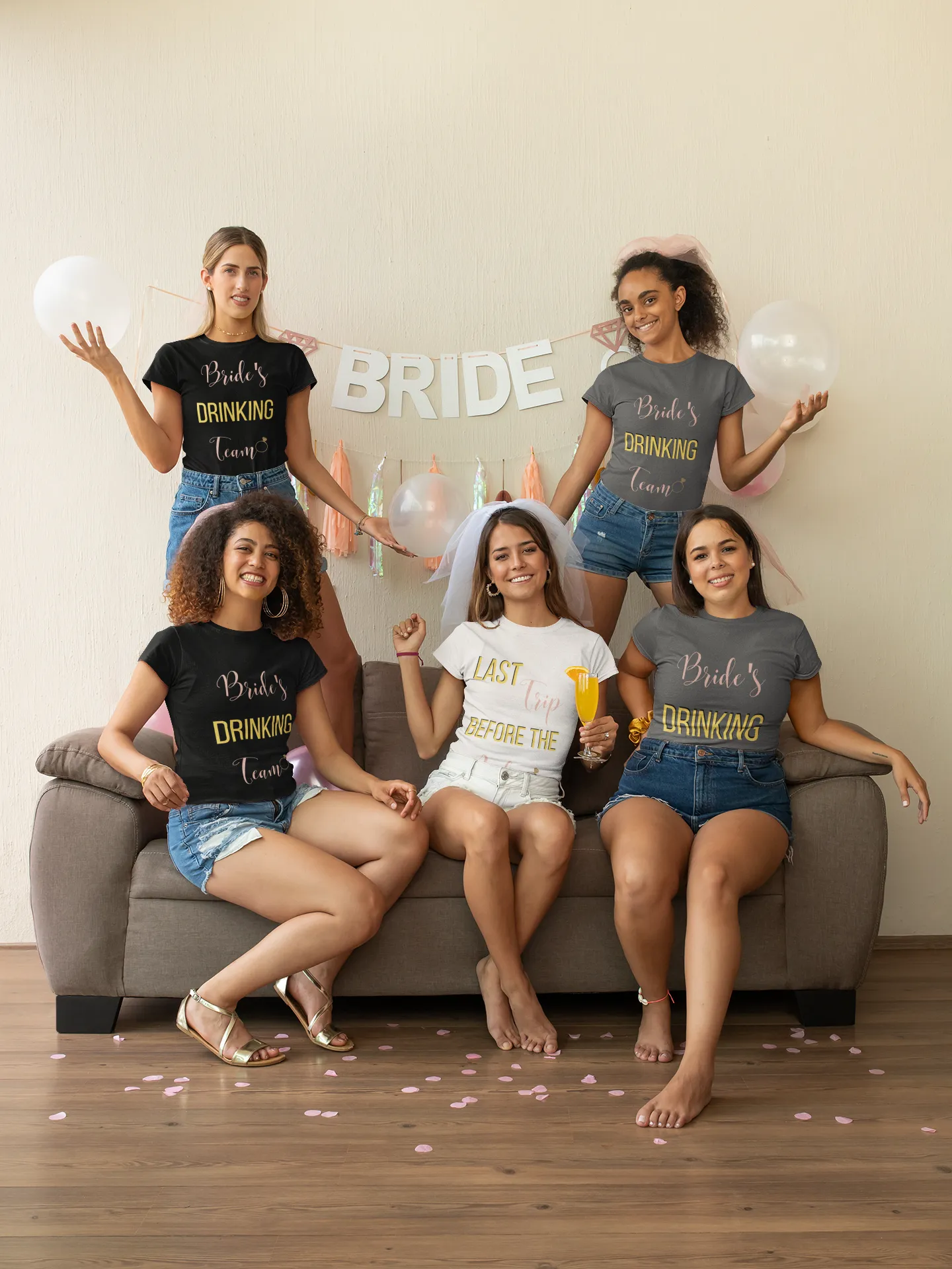 Bride's Drinking Team- DJ Short Sleeve Tee