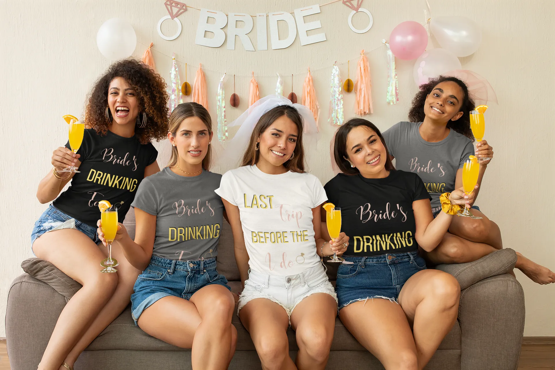 Bride's Drinking Team- DJ Short Sleeve Tee