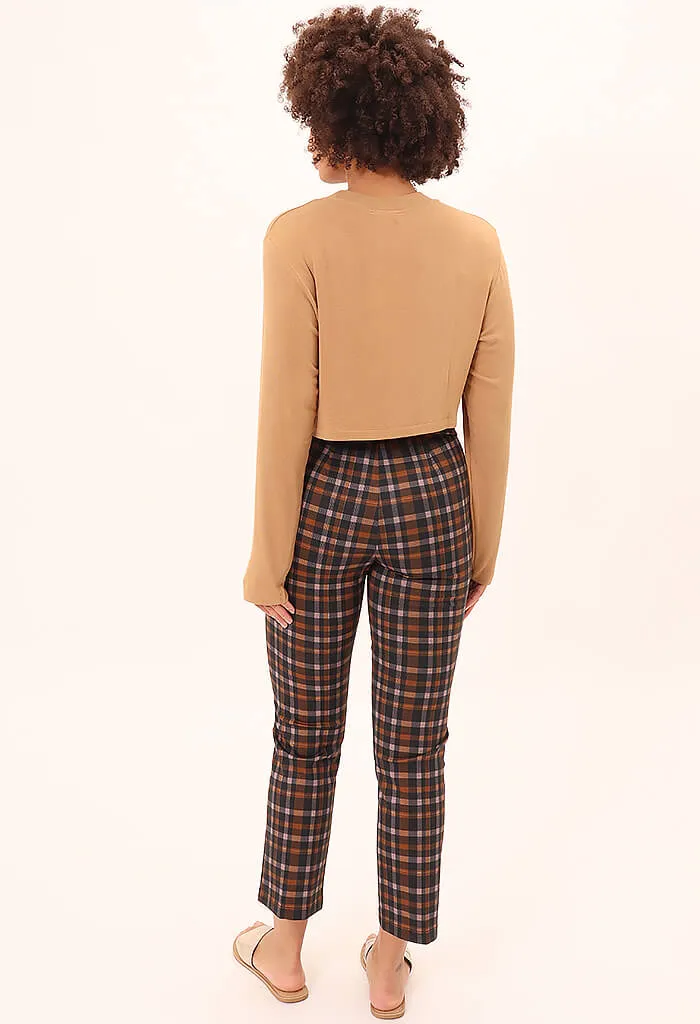 Carnaby Kick Crop-Cottage Check