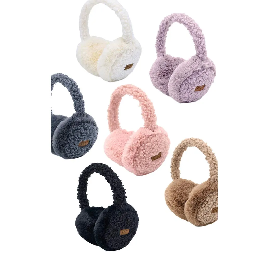 C.C Faux Fur Sherpa Earmuffs