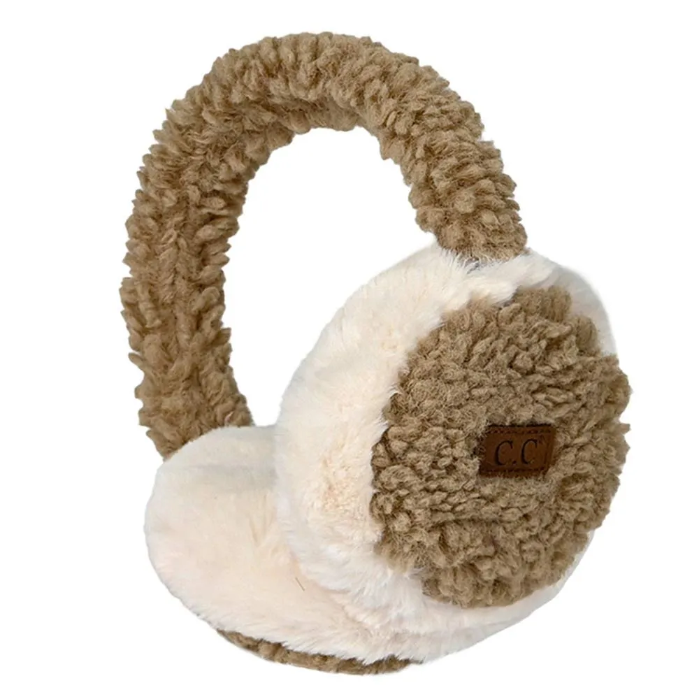 C.C Faux Fur Sherpa Earmuffs