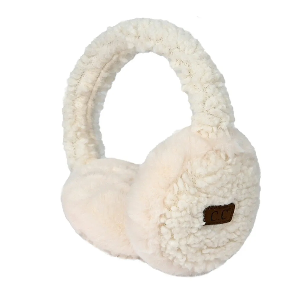 C.C Faux Fur Sherpa Earmuffs