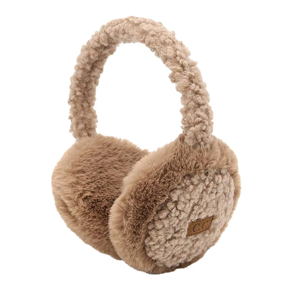 C.C Faux Fur Sherpa Earmuffs