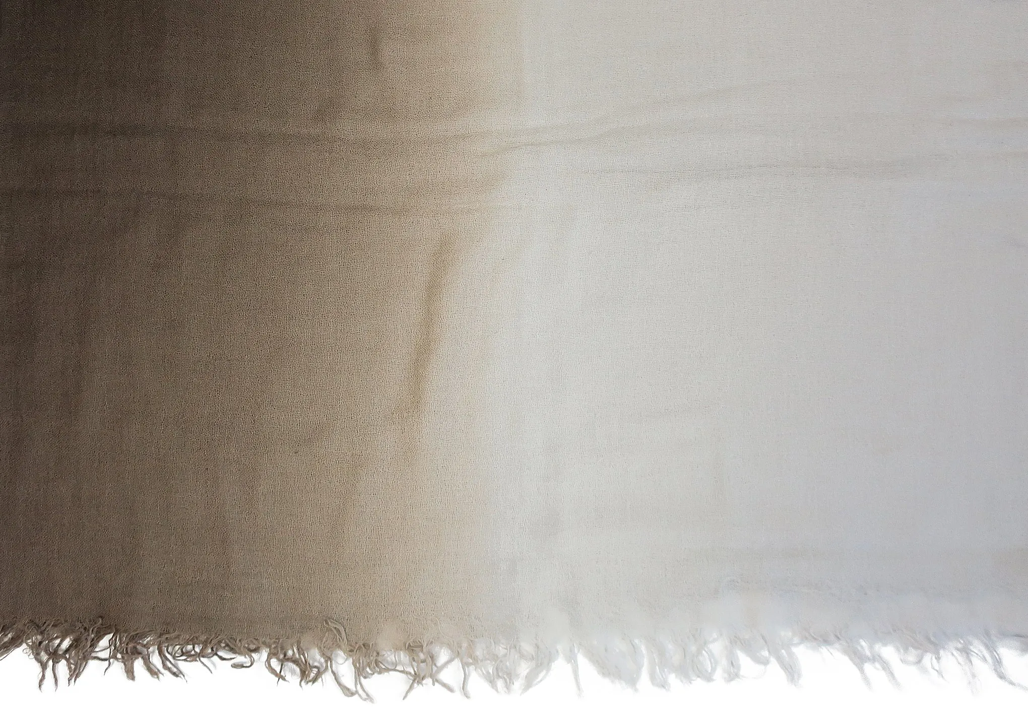 Chan Luu Cashmere and Silk Shadow Dyed Scarf in Walnut and Lunar Rock