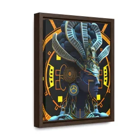 Chaos Existence Mayan Aztec Robot Alien Gallery Print on Canvas - Cultural Fusion Home Decor Art,