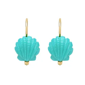 CONCHA TURQUOISE EARRINGS