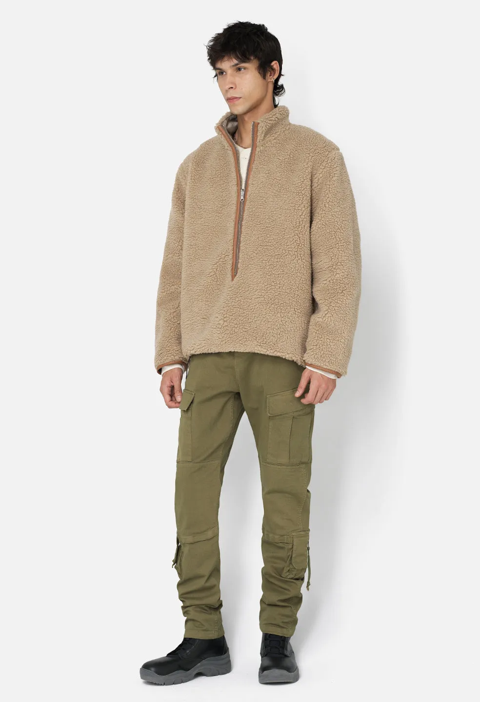 Corpus Reversible Half-Zip / Tan X Khaki