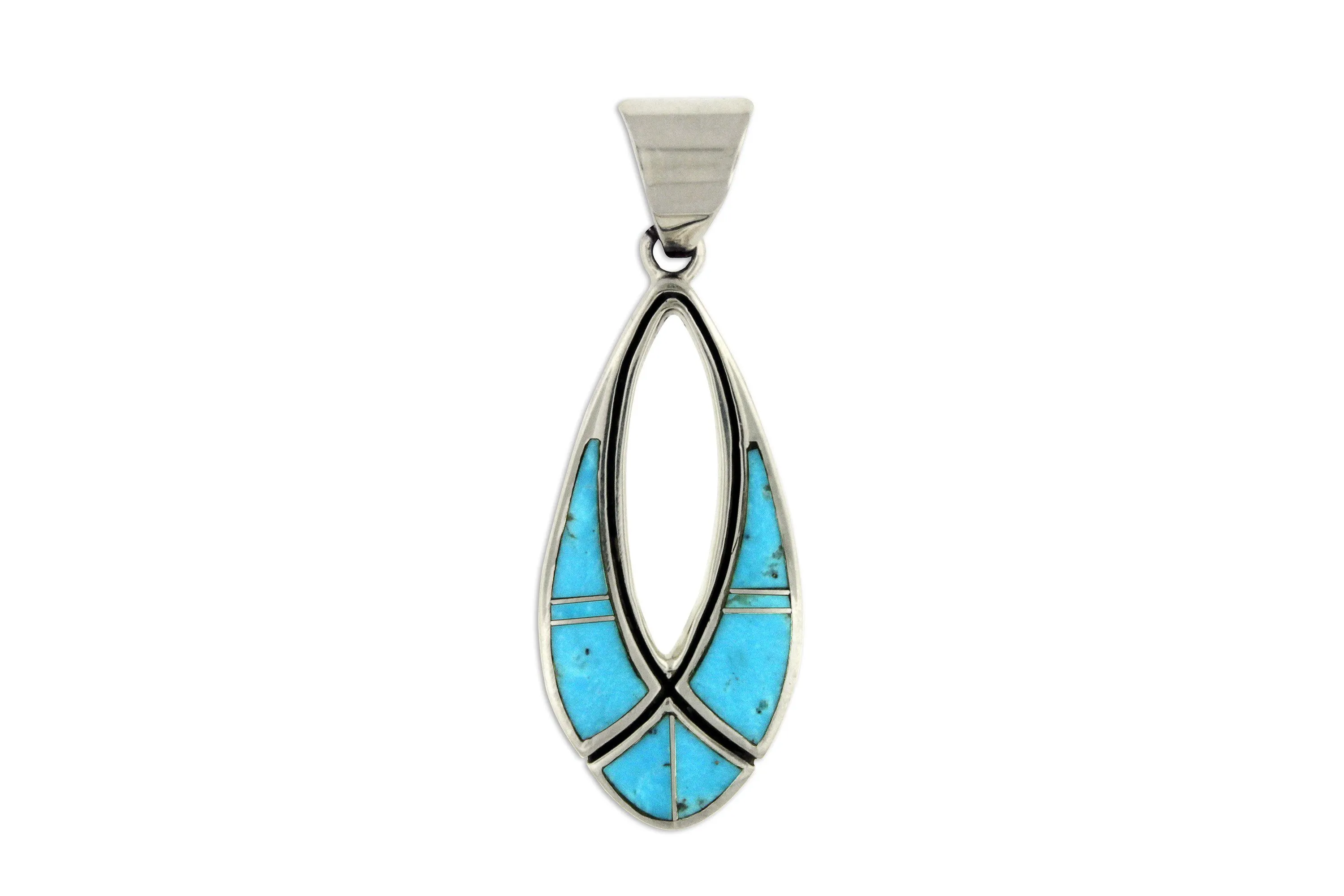 David Rosales Arizona Blue Turquoise Pendant