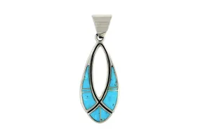 David Rosales Arizona Blue Turquoise Pendant