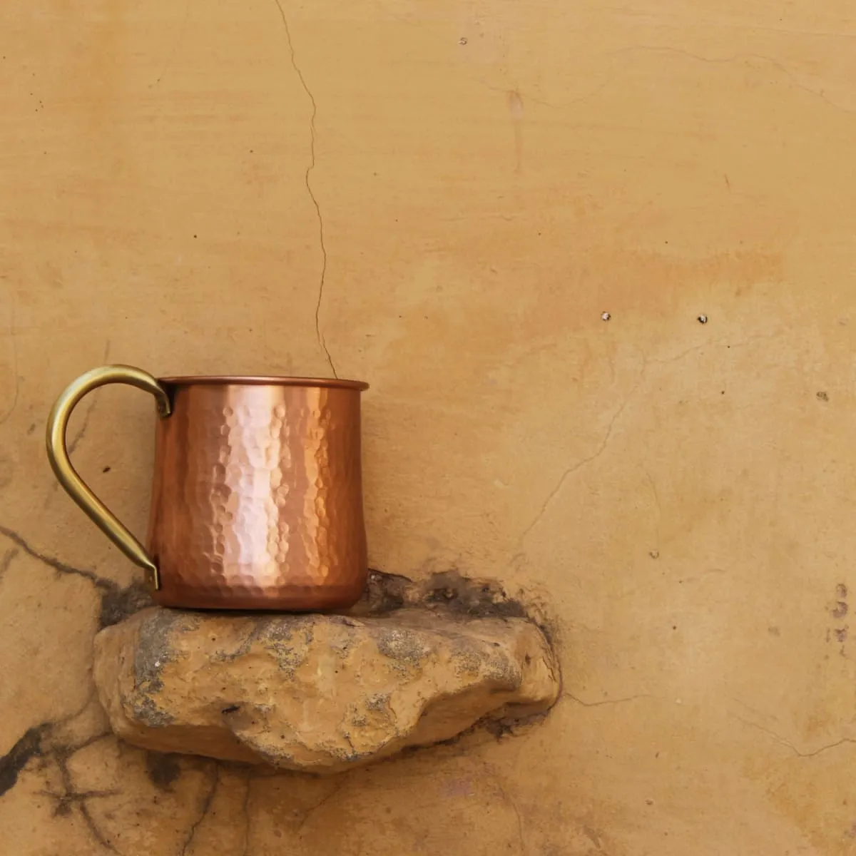 De Kulture Handcrafted Pure Copper Mug Moscow Mule Large Pitcher With Handle, 3.0x4.0 (DH ) Inches