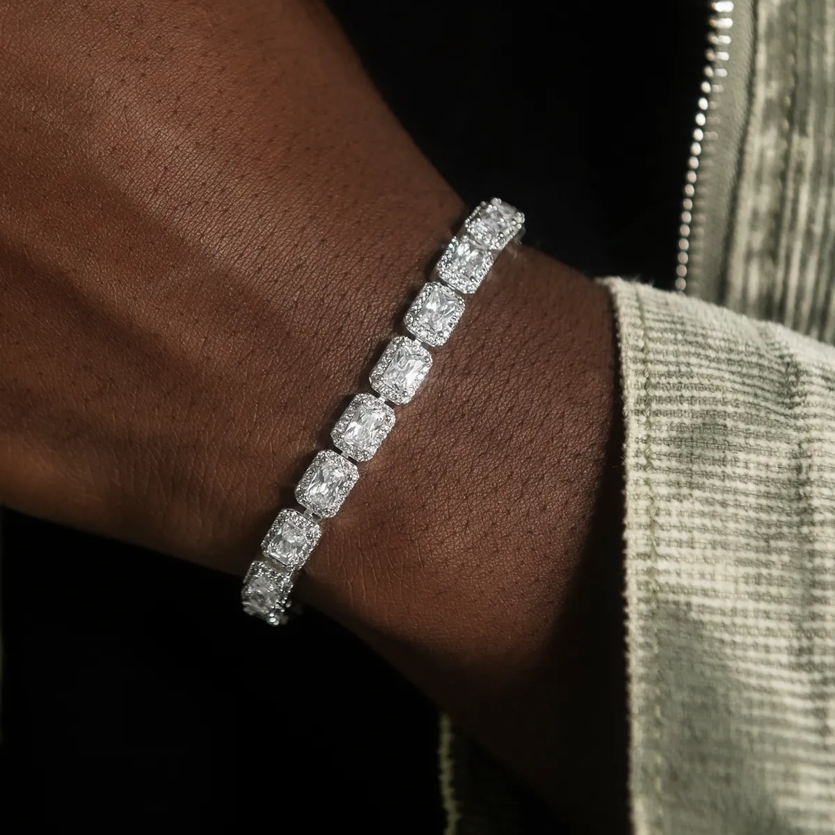 Diamond Cushion Cut Tennis Bracelet