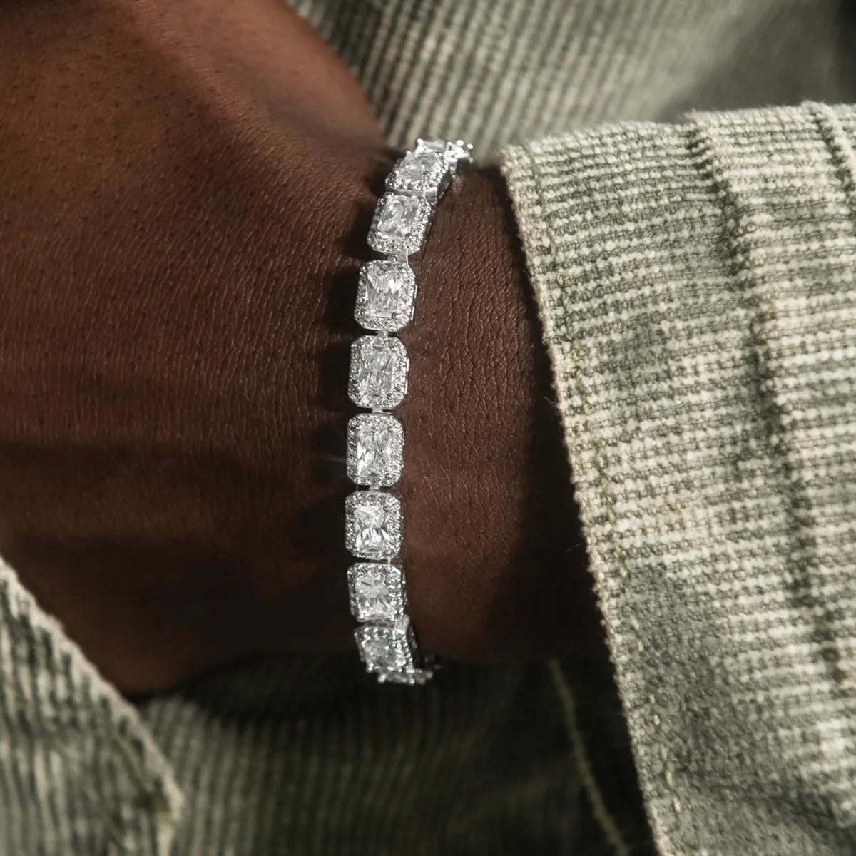 Diamond Cushion Cut Tennis Bracelet