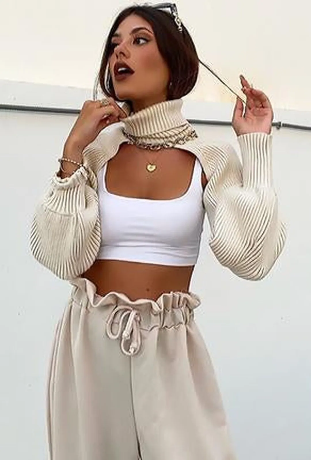 DORA - CROP SWEATER TOP