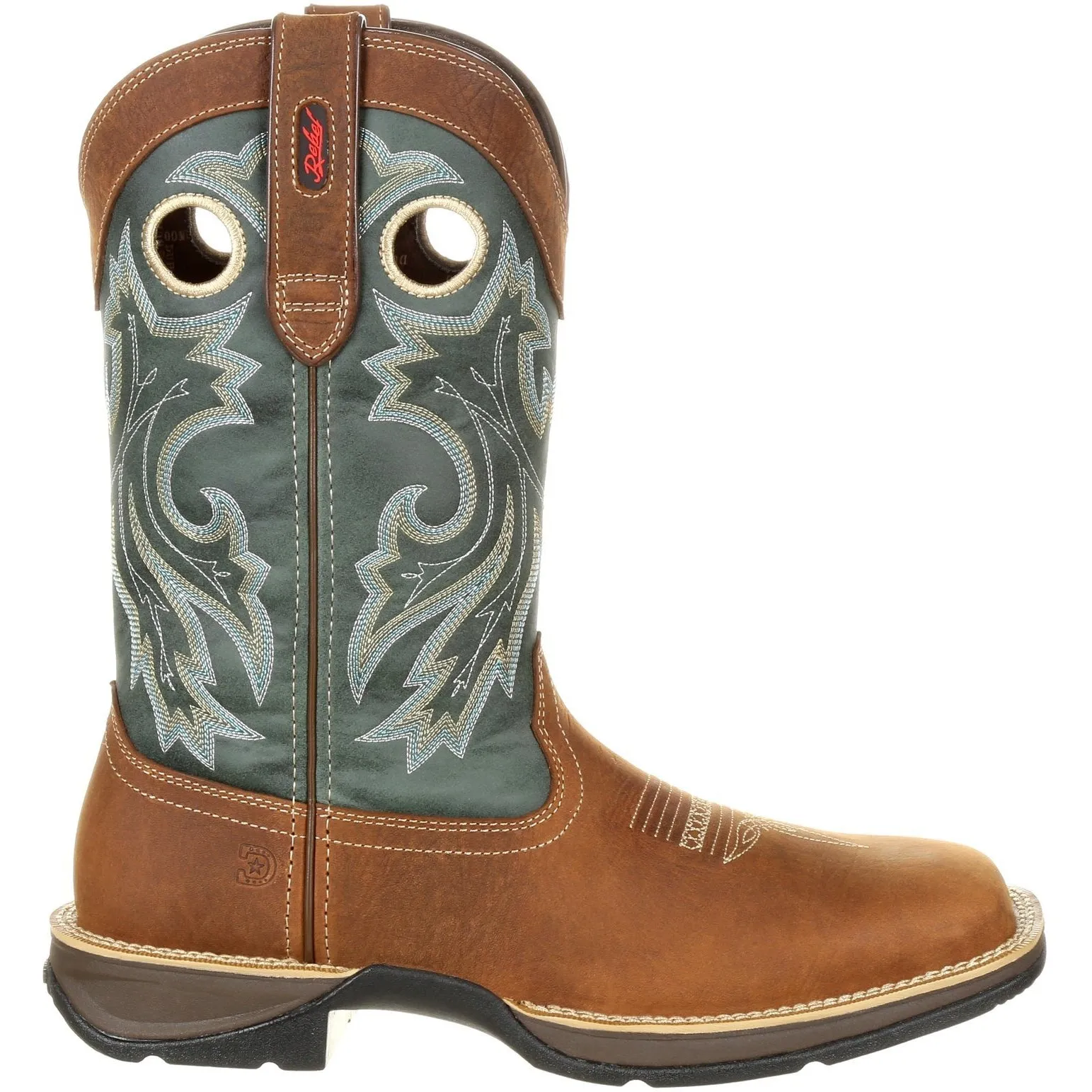 Durango Men's Rebel 12" Square Toe Pull-On Western Boot- Clover DDB0131