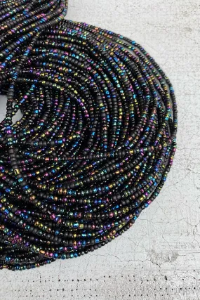 Extended Length 60 Inch Black is Beautiful Tie On Waist Beads