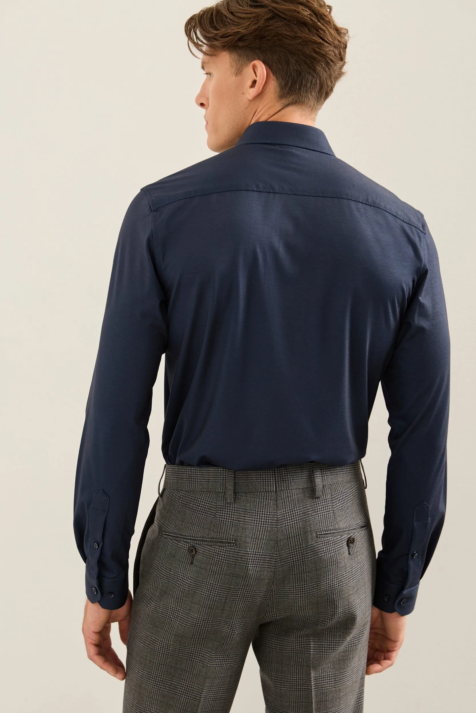 Extra-Fitted Solid Jersey Shirt