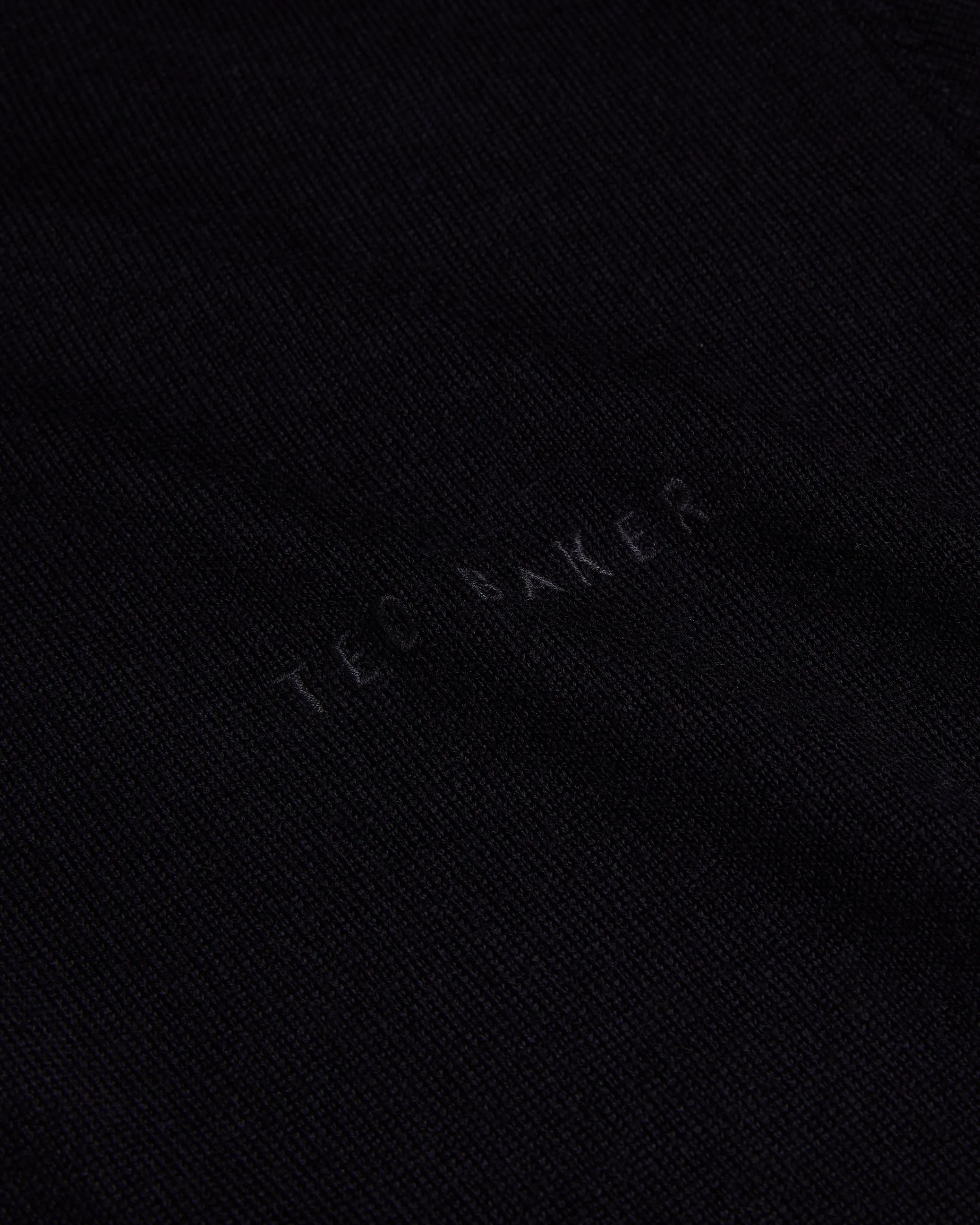 Fashbee Ls Branded Merino Half Zip Navy