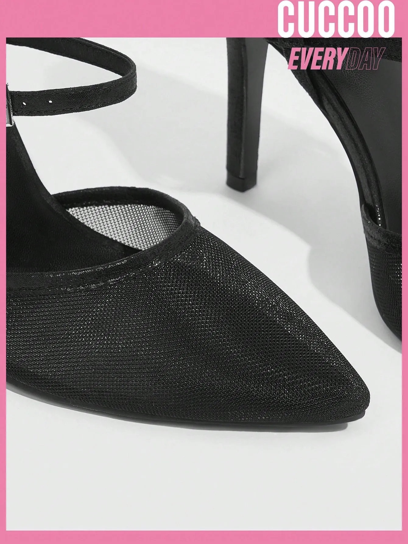 Fashion White High Heel Pumps For Women, Closed Toe, Mesh Design, Ventilation And Comfort For Spring And Summer