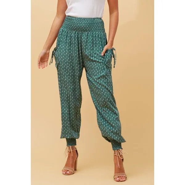 FLORAL BOHO HAREM PANTS