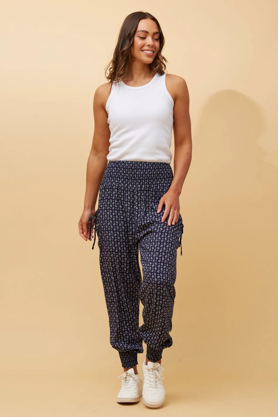 FLORAL BOHO HAREM PANTS