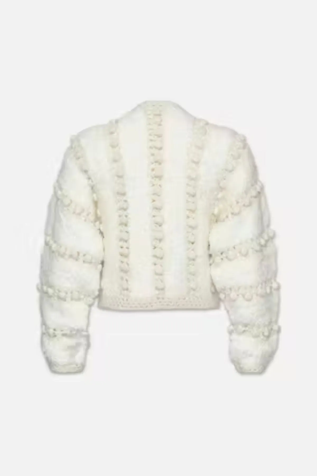 Frame Denim Pom Pom Cardigan - Cream