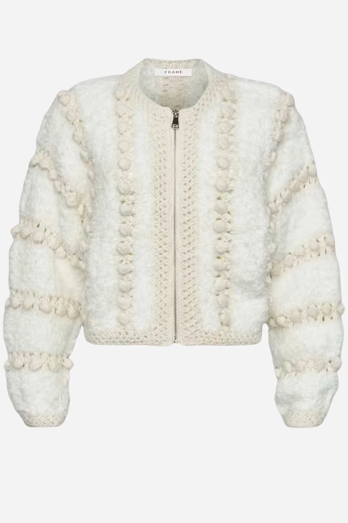 Frame Denim Pom Pom Cardigan - Cream