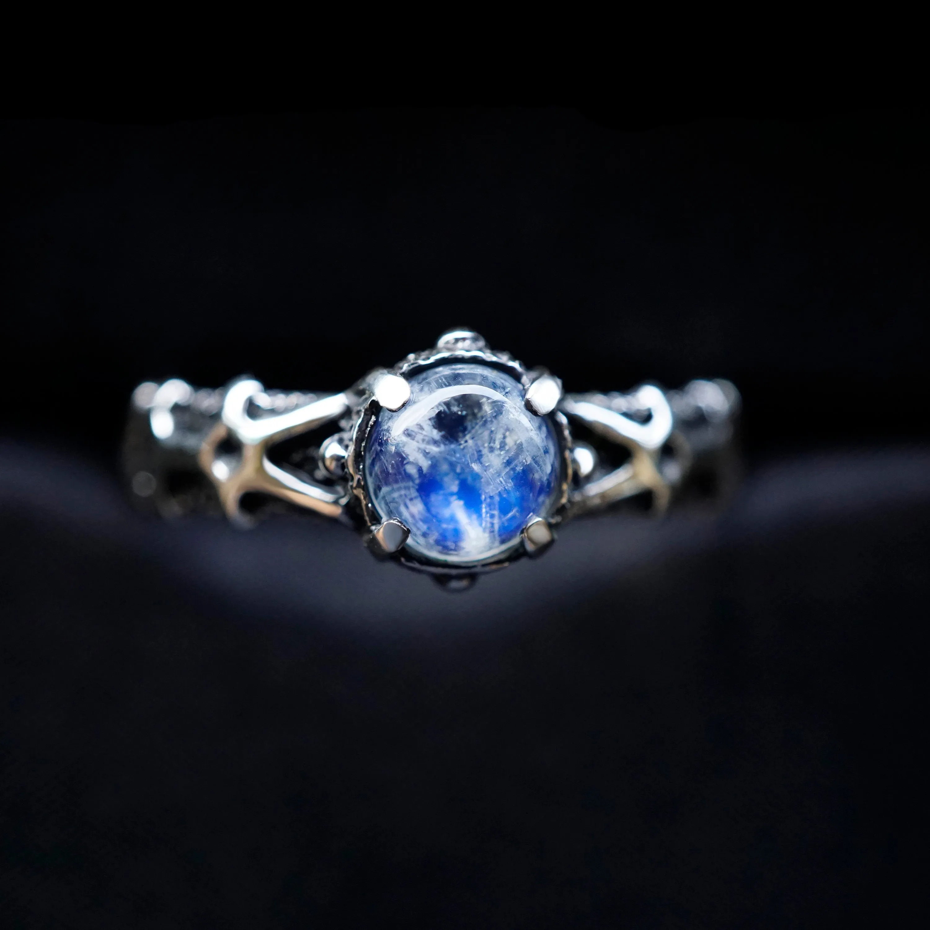 Gothic Moonstone ring ELIZ