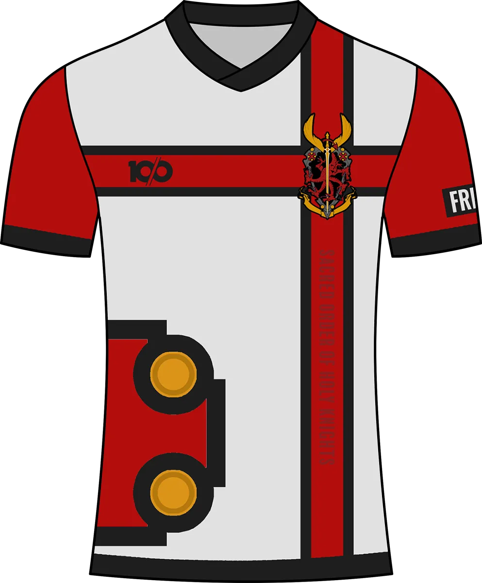 GUILTY GEAR 'Sacred Order Of The Holy Knights' Home Jersey 2024 Season - White/Red